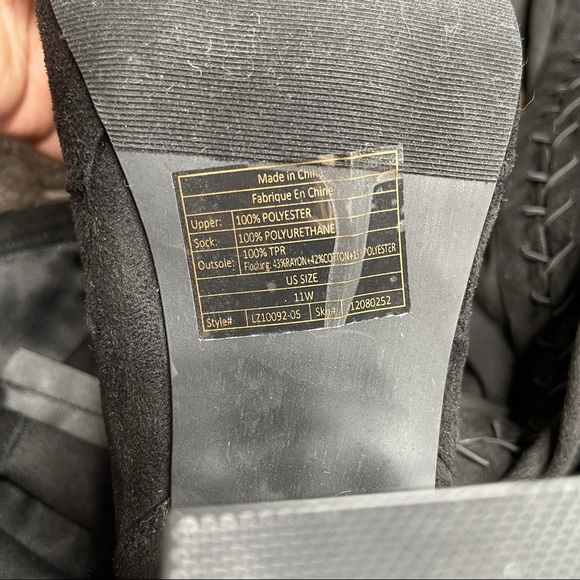 NWOT Torrid BLACK FAUX SUEDE STRETCH CORSET OVER-THE-KNEE BOOT Extra Wide Fit 11 - Picture 10 of 15